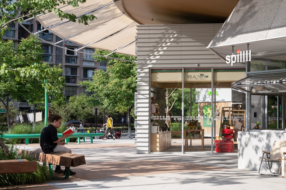 park in market by office canopy of architecture ocoa