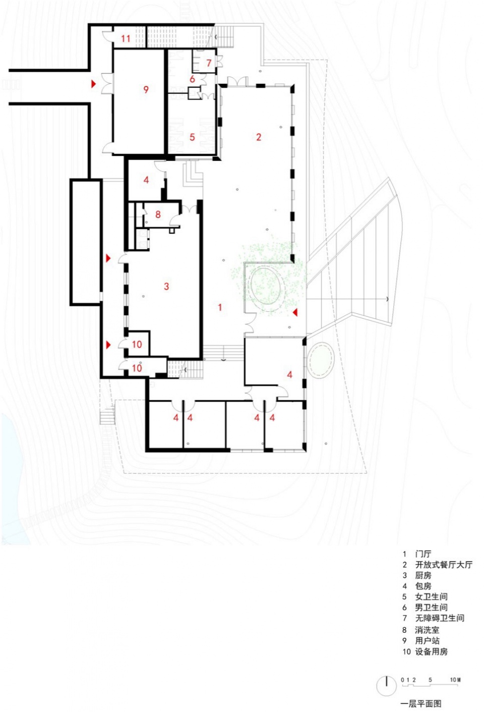 Clustered Rocks Court Floating Leaf Pavilion Pudong Shanghai by Atelier Z