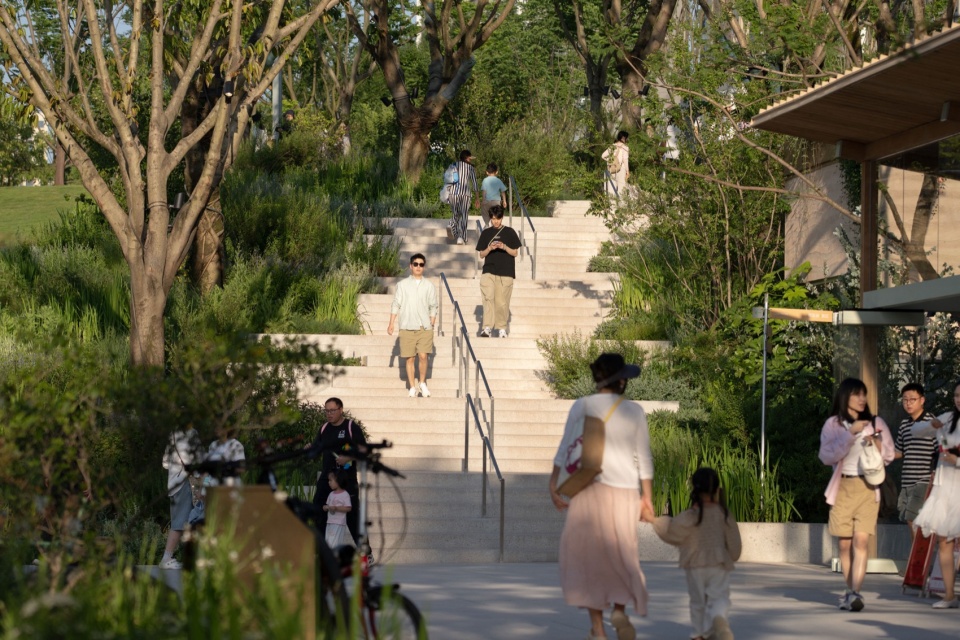 Green Heart Park Commercial Destination at Lux River Sanctuary Chongqing by Z T STUDIO