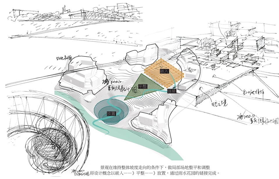 Green Heart Park Commercial Destination at Lux River Sanctuary Chongqing by Z T STUDIO