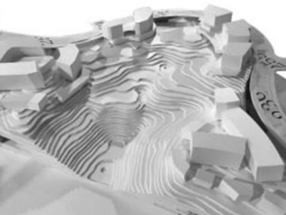 Green Heart Commercial Complex A4X Art Center by E Plus Design