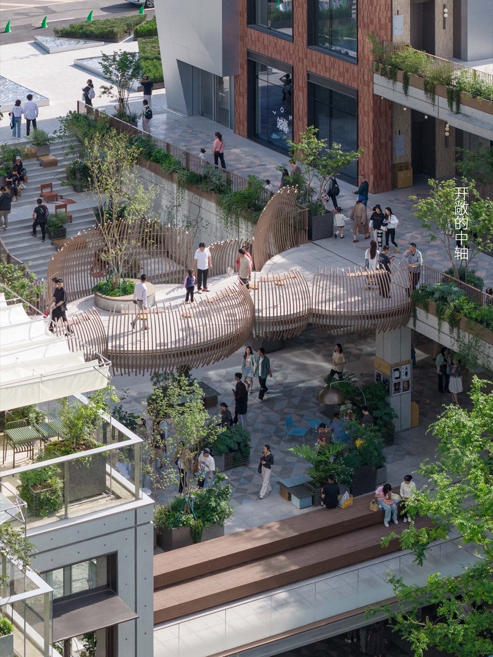Green Heart Commercial Complex A4X Art Center by E Plus Design