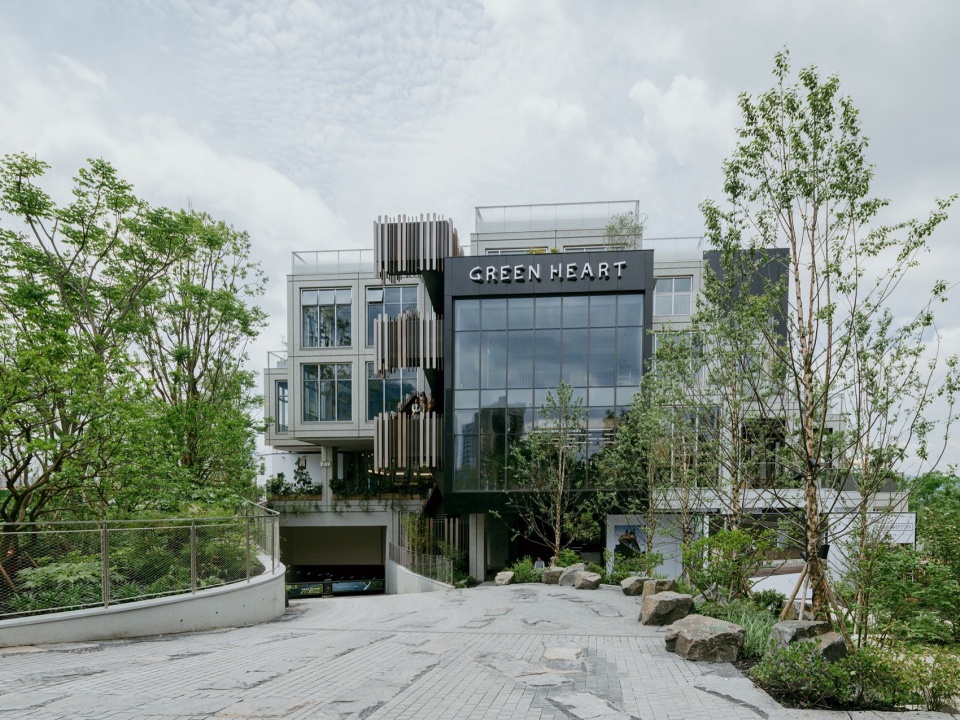 Green Heart Park Commercial Destination at Lux River Sanctuary Chongqing by Z T STUDIO