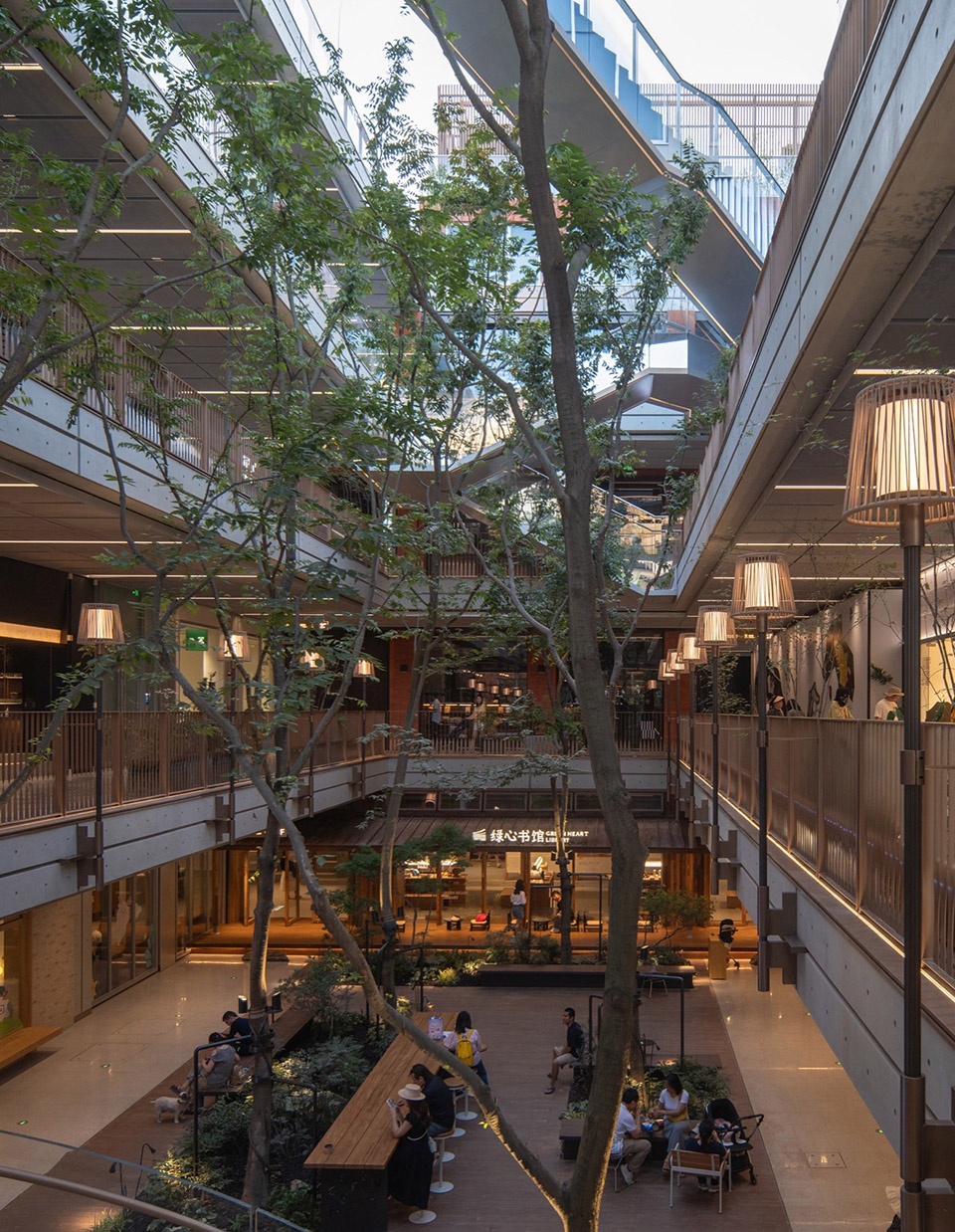 Green Heart Commercial Complex A4X Art Center by E Plus Design