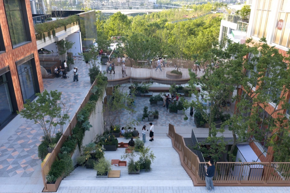Green Heart Park Commercial Destination at Lux River Sanctuary Chongqing by Z T STUDIO