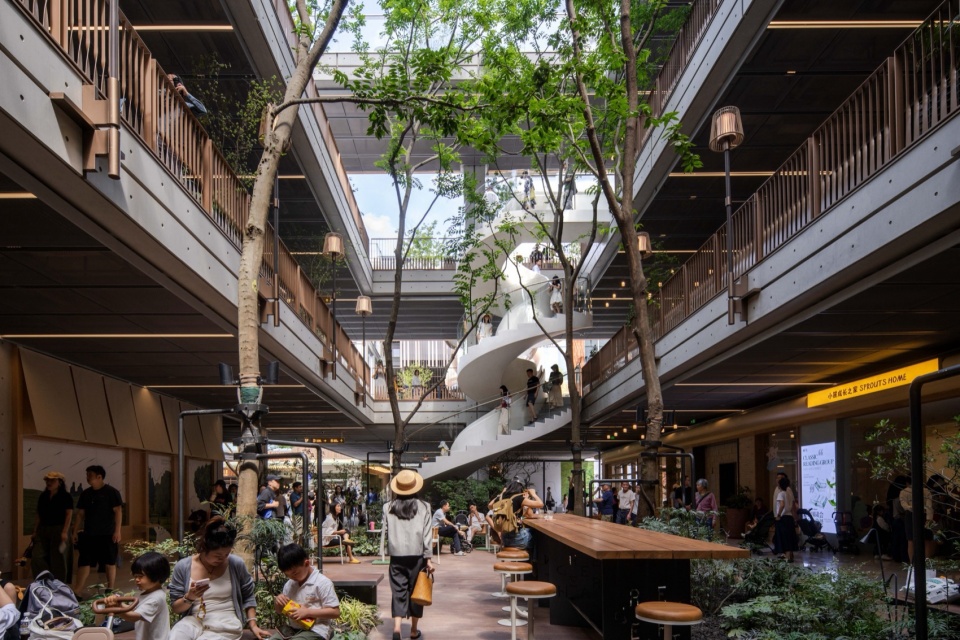 Green Heart Commercial Complex A4X Art Center by E Plus Design