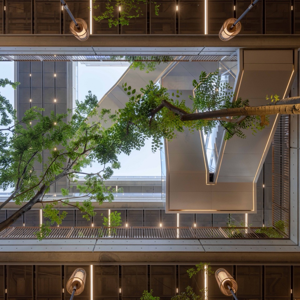 Green Heart Commercial Complex A4X Art Center by E Plus Design