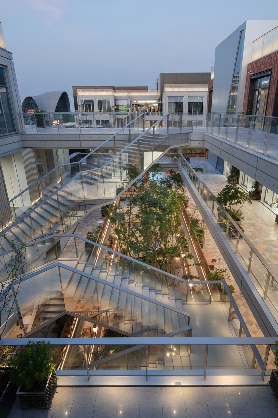 Green Heart Commercial Complex A4X Art Center by E Plus Design