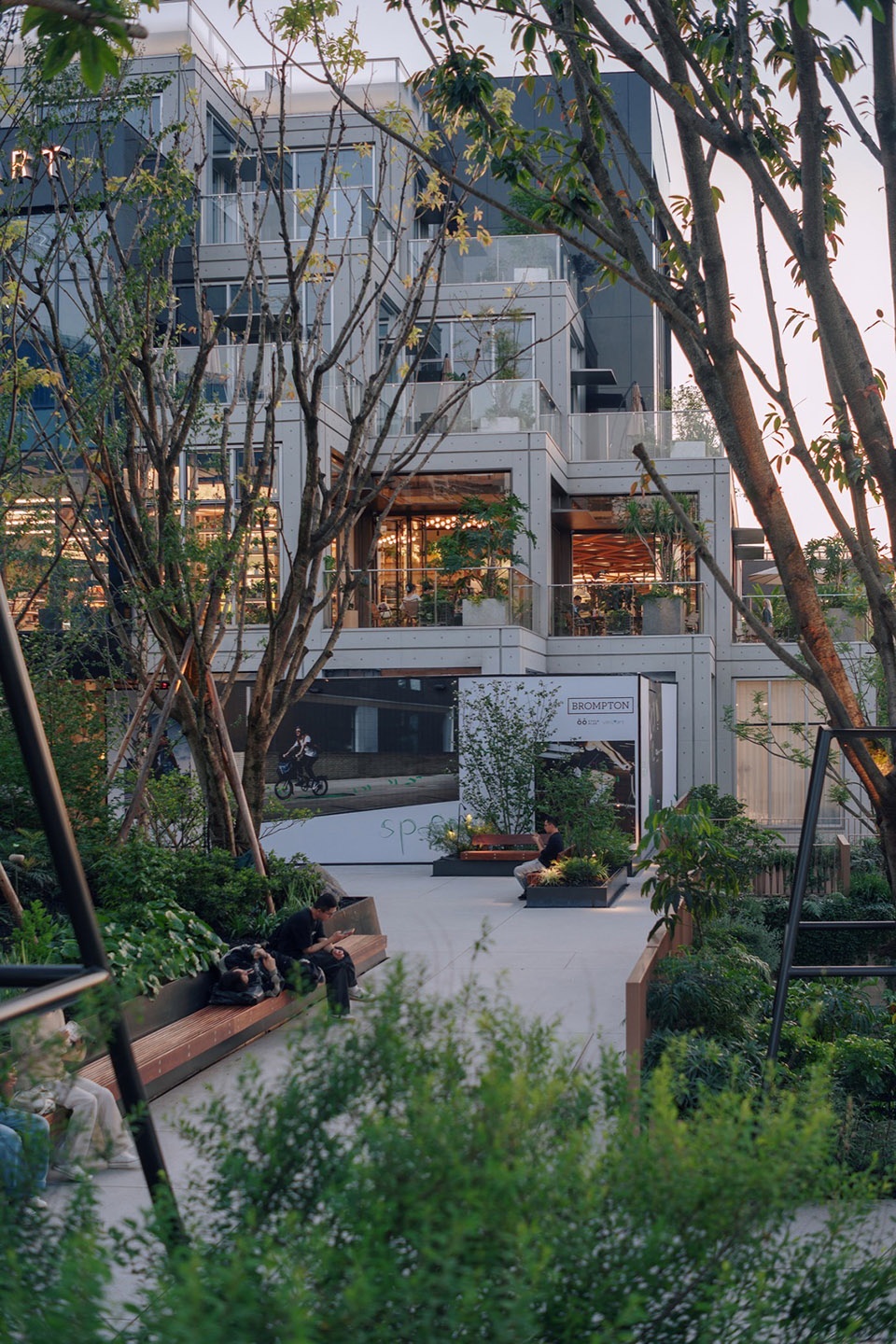 Green Heart Commercial Complex A4X Art Center by E Plus Design
