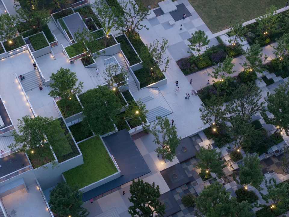 Green Heart Commercial Complex A4X Art Center by E Plus Design