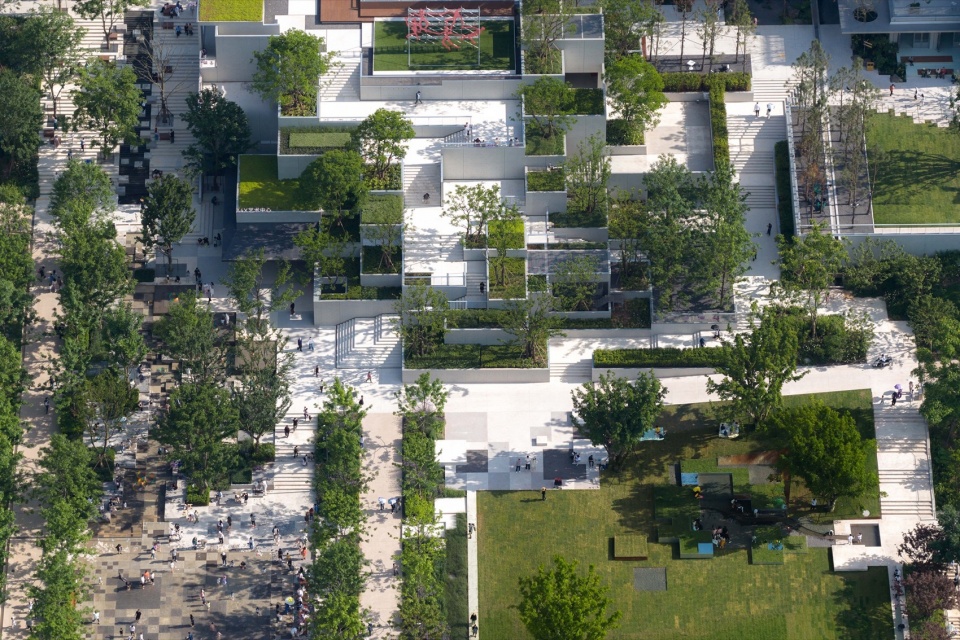 Green Heart Park Commercial Destination at Lux River Sanctuary Chongqing by Z T STUDIO