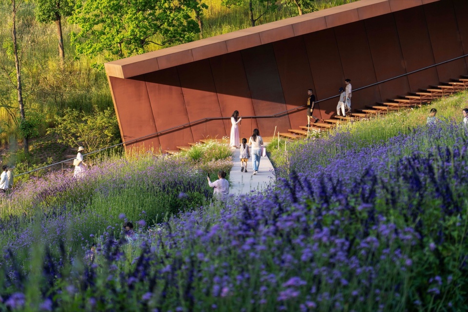 Green Heart Park Commercial Destination at Lux River Sanctuary Chongqing by Z T STUDIO