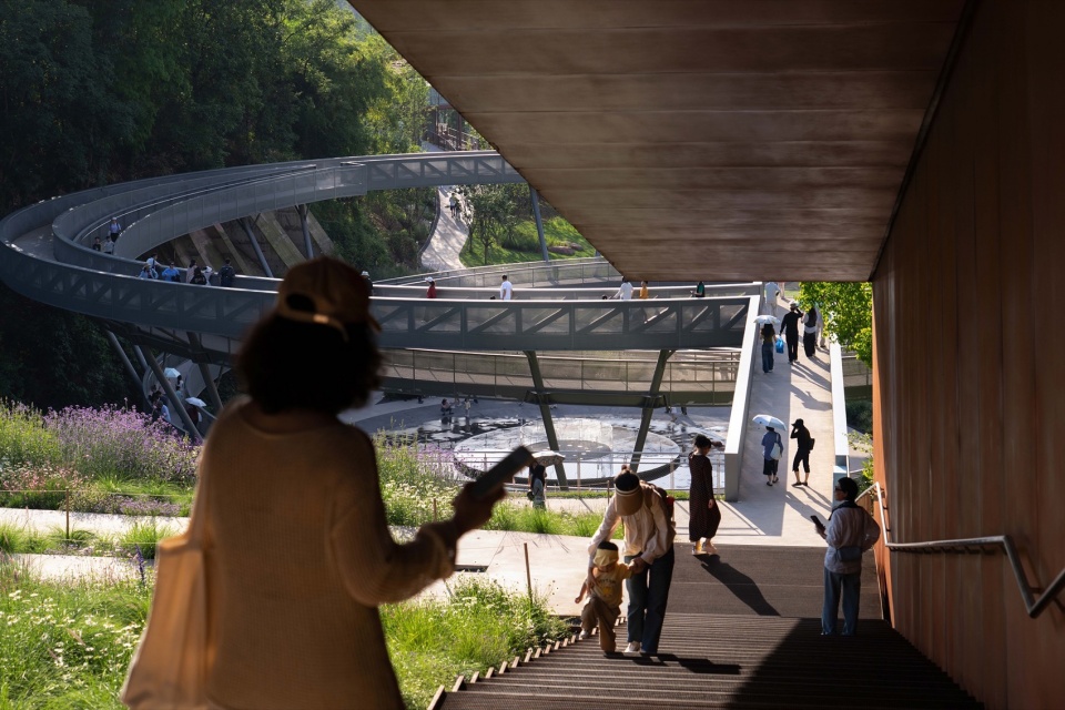 Green Heart Park Commercial Destination at Lux River Sanctuary Chongqing by Z T STUDIO