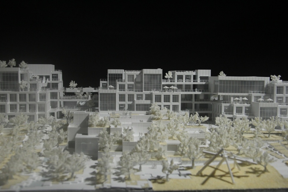 Green Heart Commercial Complex A4X Art Center by E Plus Design