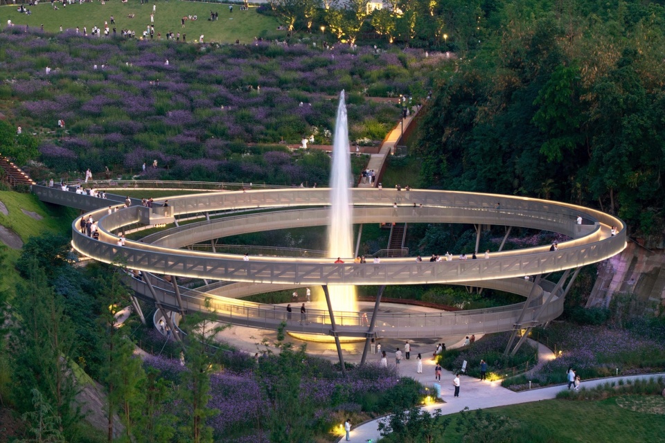 Green Heart Park Commercial Destination at Lux River Sanctuary Chongqing by Z T STUDIO