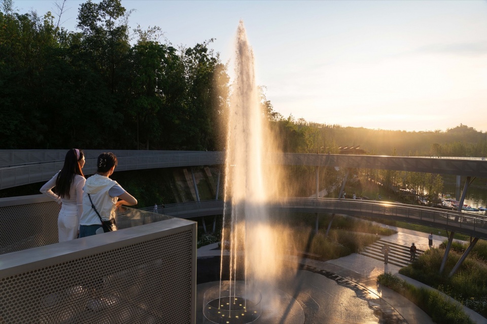 Green Heart Park Commercial Destination at Lux River Sanctuary Chongqing by Z T STUDIO